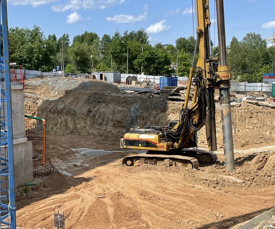Буронабивные сваи Минск Беларусь Многоэтажный жилой дом
